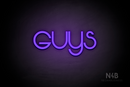 "Guys" (Vangeline font) - LED neon sign