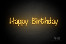 "Happy Birthday" (Butterfly font) - LED neon sign