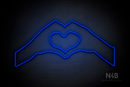 Heart Shape Gesture - LED neon sign