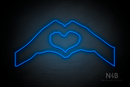 Heart Shape Gesture - LED neon sign