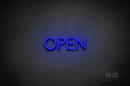 "OPEN" (Monty font) - LED neon sign