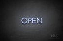 "OPEN" (Monty font) - LED neon sign