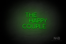 "THE HAPPY COUPLE" (Cooper font) - LED neon sign