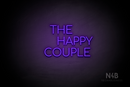 "THE HAPPY COUPLE" (Cooper font) - LED neon sign