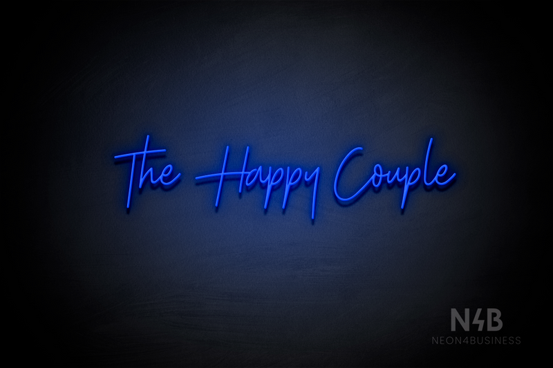 "The Happy Couple" (Amino-Soulmates font) - LED neon sign