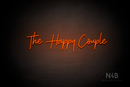 "The Happy Couple" (Amino-Soulmates font) - LED neon sign
