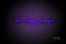"The Happy Couple" (Amino-Soulmates font) - LED neon sign