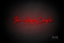 "The Happy Couple" (Amino-Soulmates font) - LED neon sign