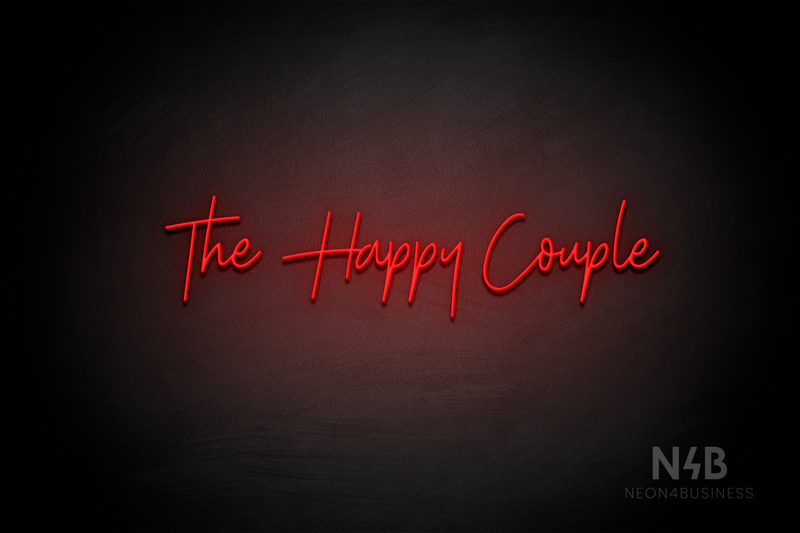 "The Happy Couple" (Amino-Soulmates font) - LED neon sign
