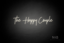 "The Happy Couple" (Amino-Soulmates font) - LED neon sign