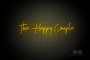 "The Happy Couple" (Amino-Soulmates font) - LED neon sign